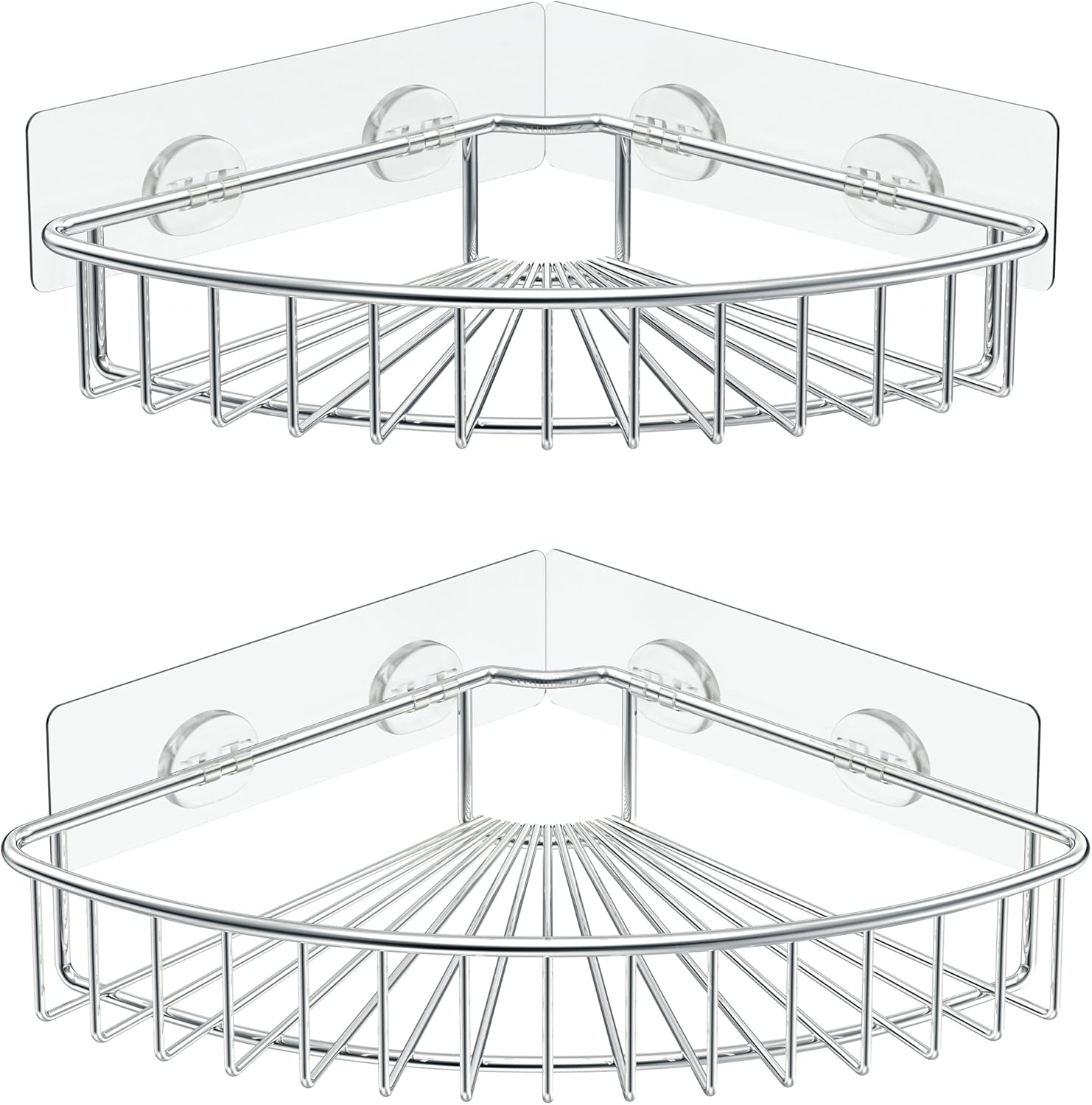 SMARTAKE 2-Pack Corner Shower Caddy with Adhesive