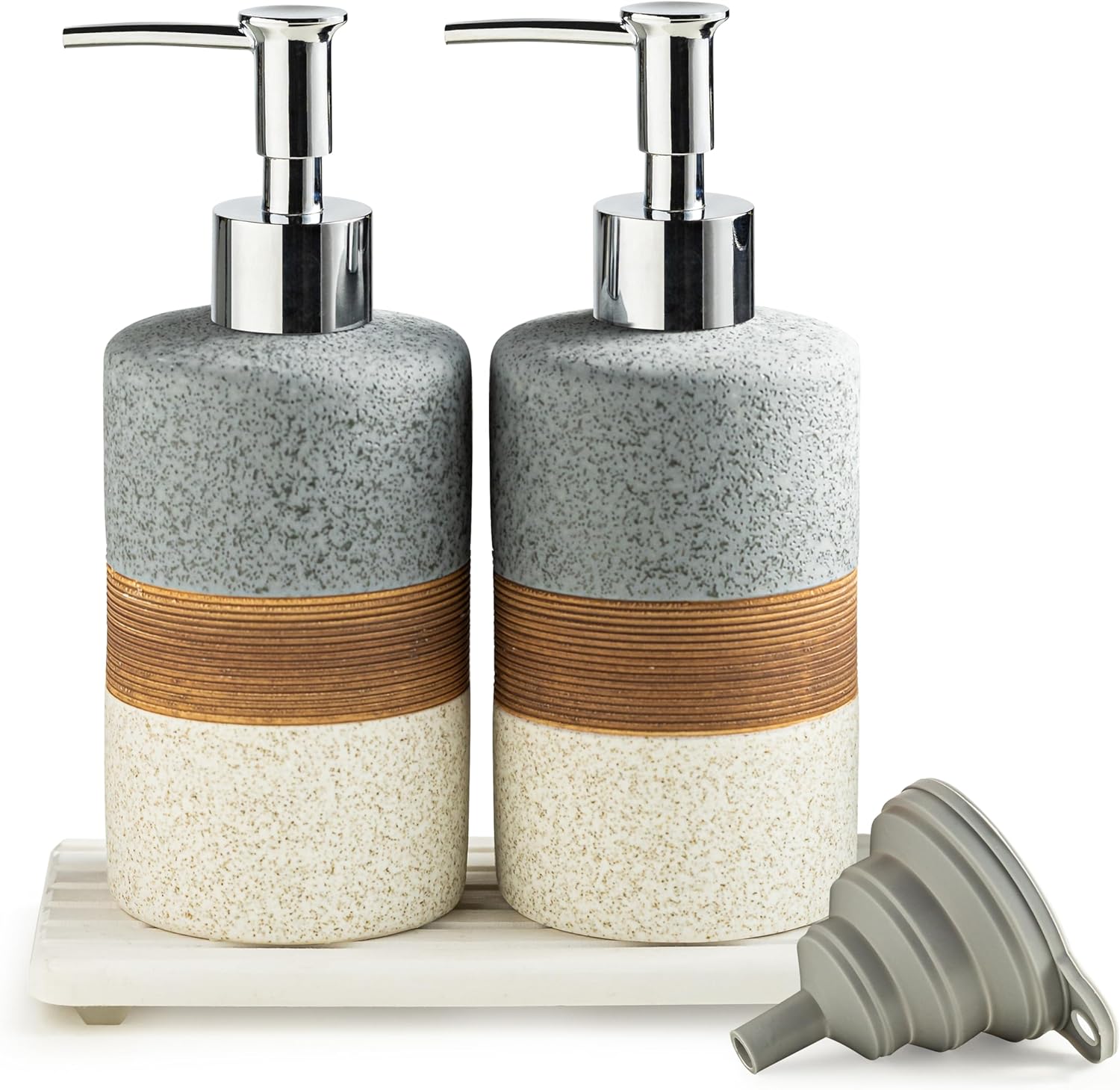 Cormomu Ceramic Soap Dispenser Set 2 Pack