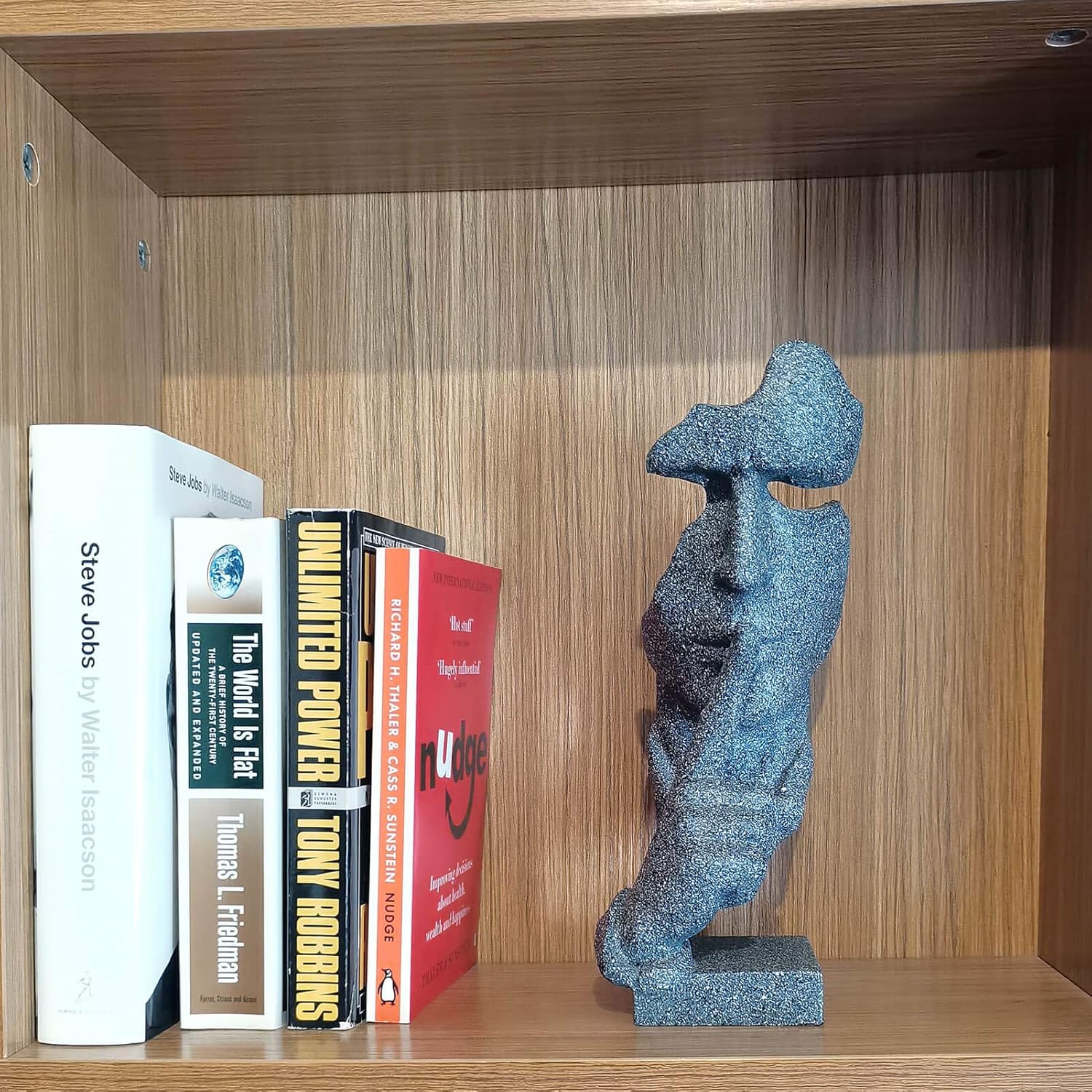 Thinker Statue Keep Silence Office Decor Sculpture 1