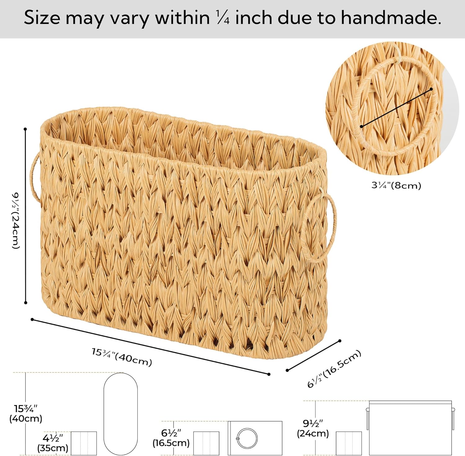 GRANNY SAYS Toilet Paper Storage Basket with 6 Roll Capacity
