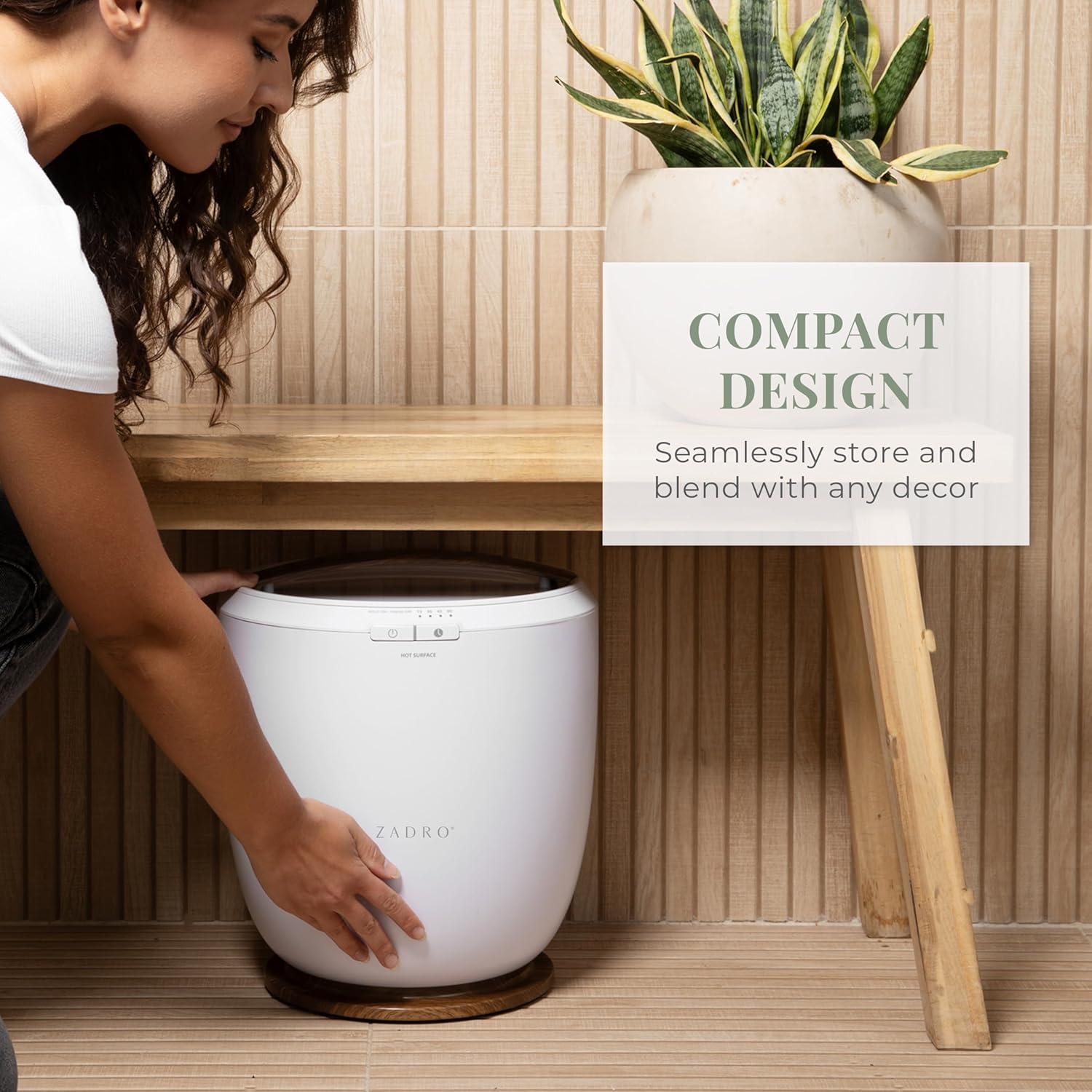 Zadro Countertop Towel Warmer - WhiteOak