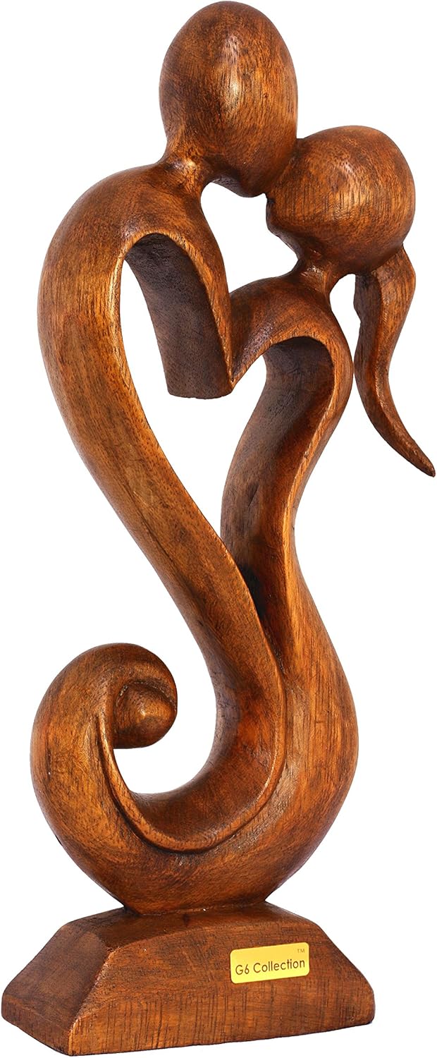 12 G6 Collection Wooden Abstract Sculpture - Eternal Love