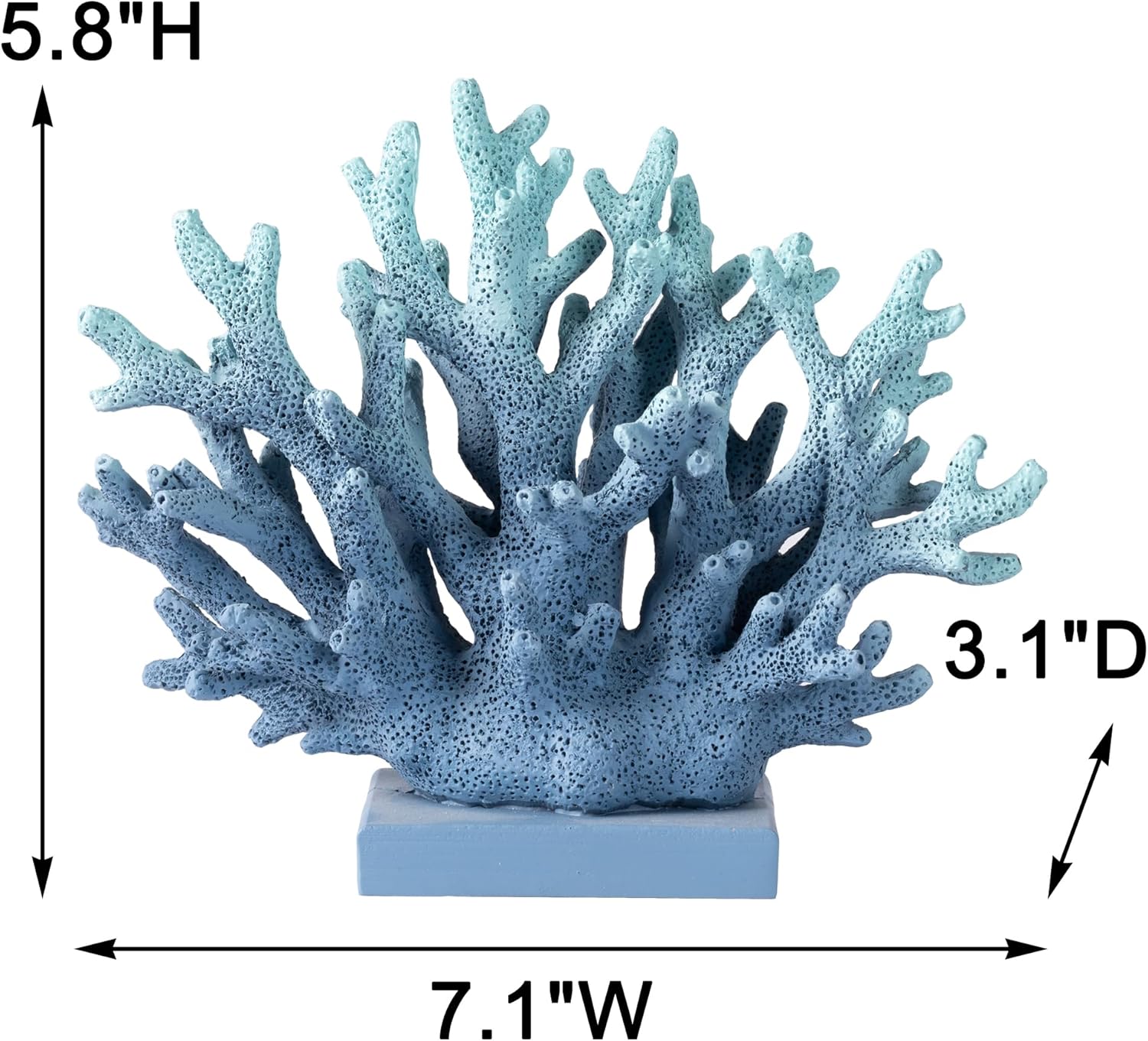 Elegondrar 58 H Blue Coral Decor Statue 1