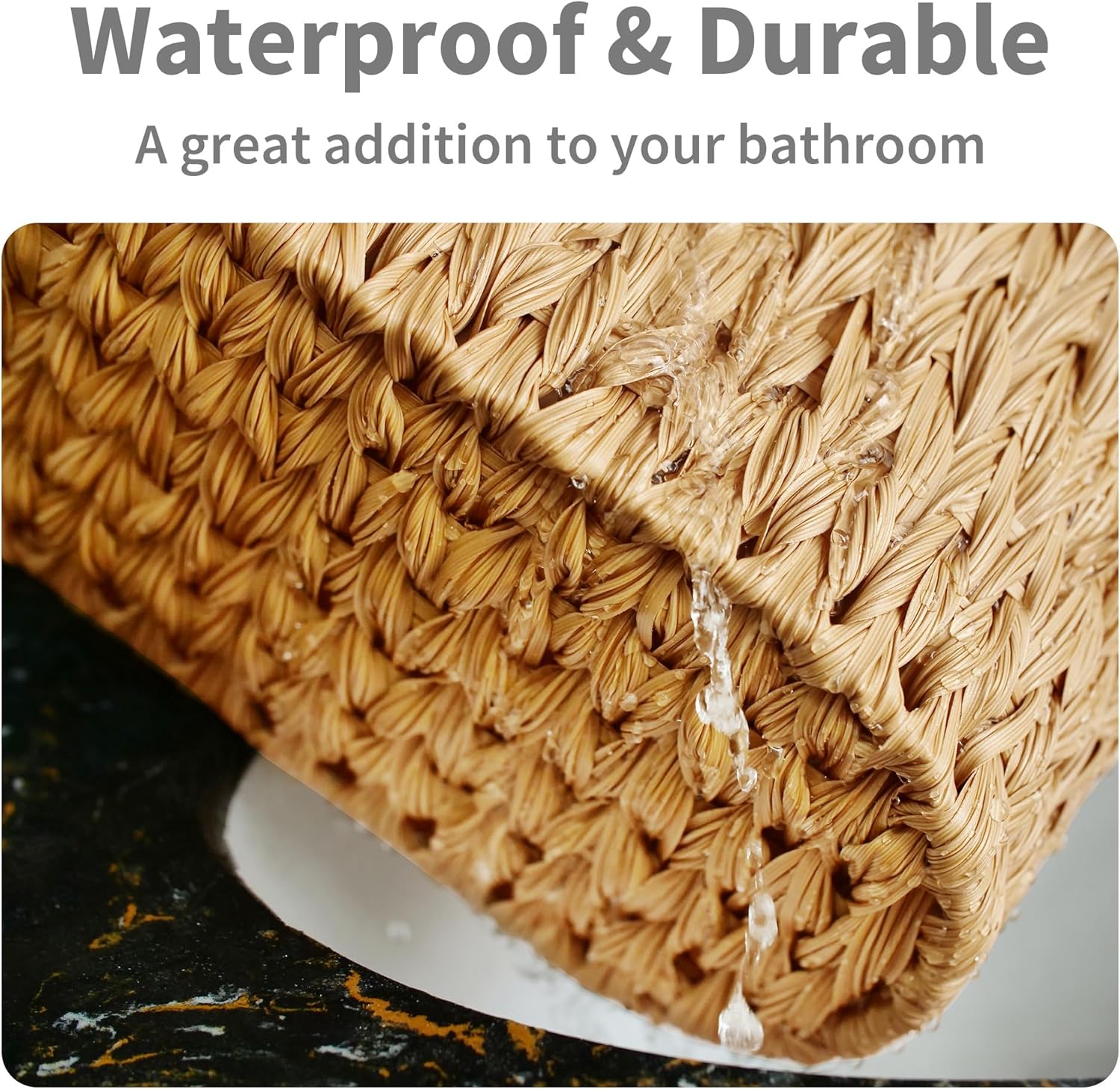 GRANNY SAYS Toilet Paper Storage Basket with 6 Roll Capacity