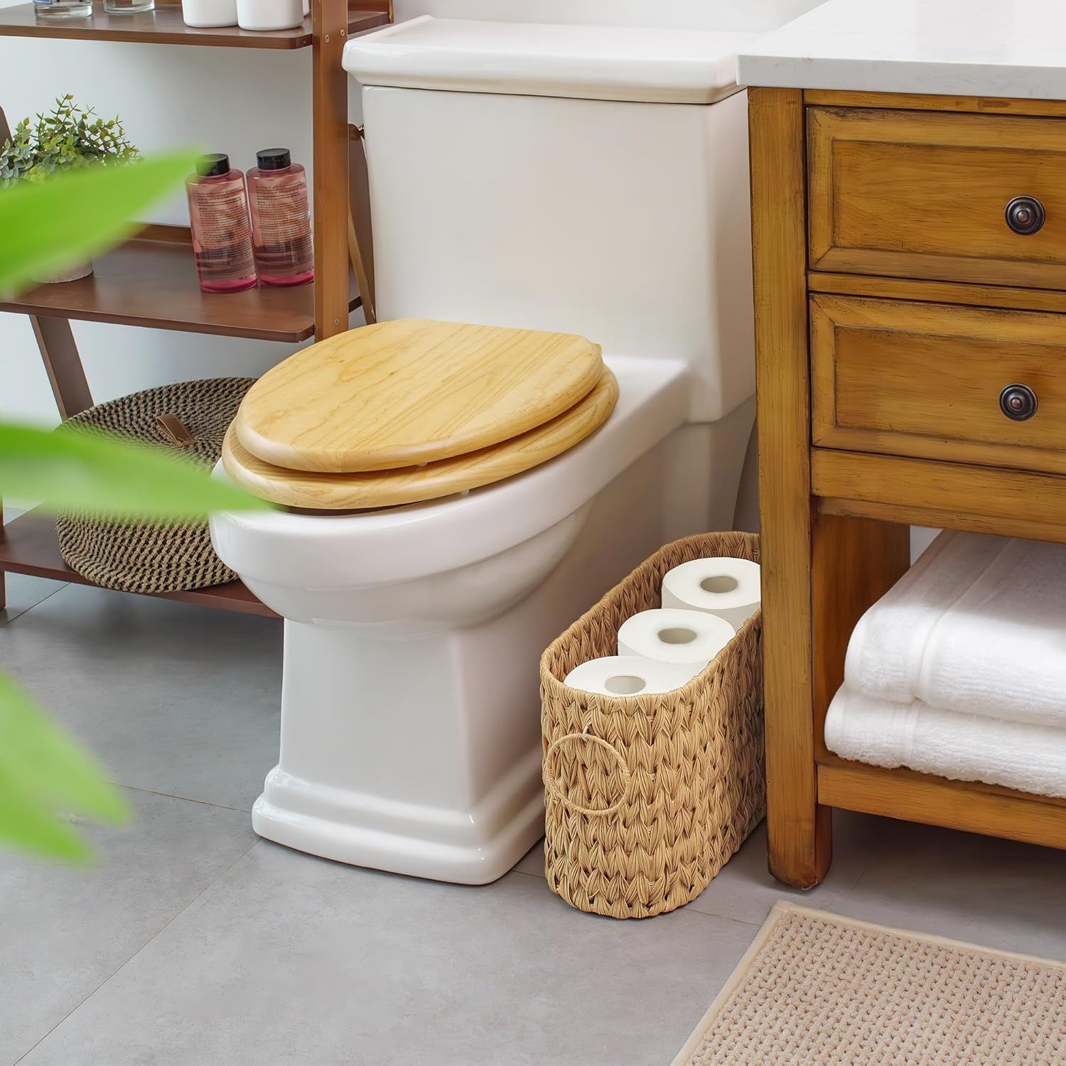 GRANNY SAYS Toilet Paper Storage Basket with 6 Roll Capacity