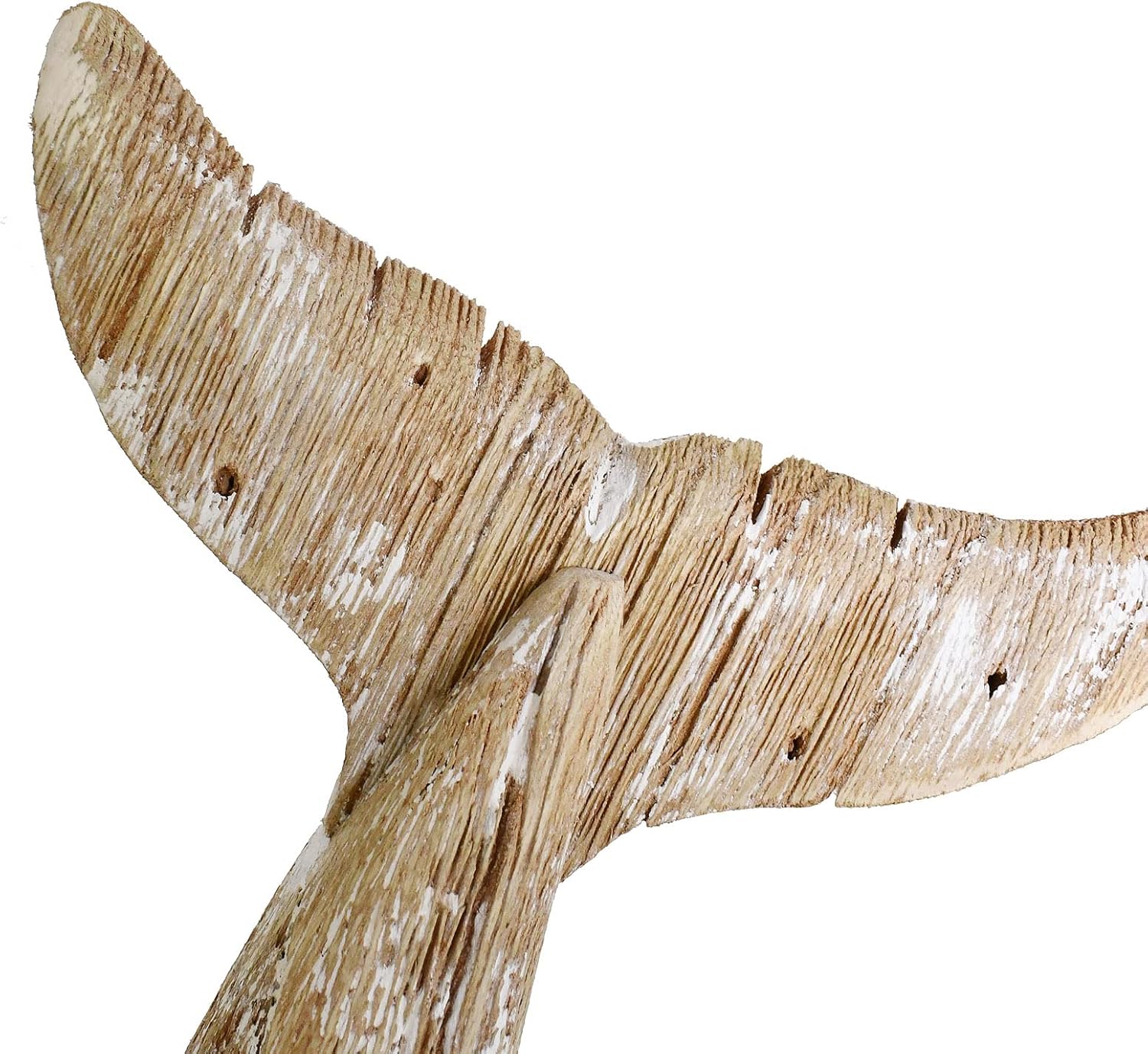 Aecipl Wooden Whale Tail Decor Statue 85 H