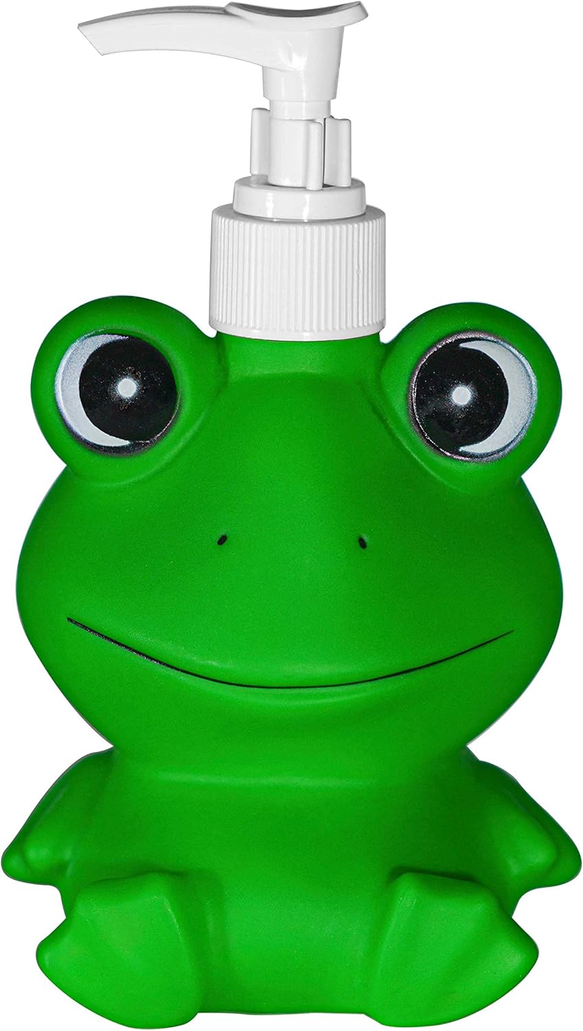 GoFika Vinyl Frog Soap Dispenser 118oz Refillable