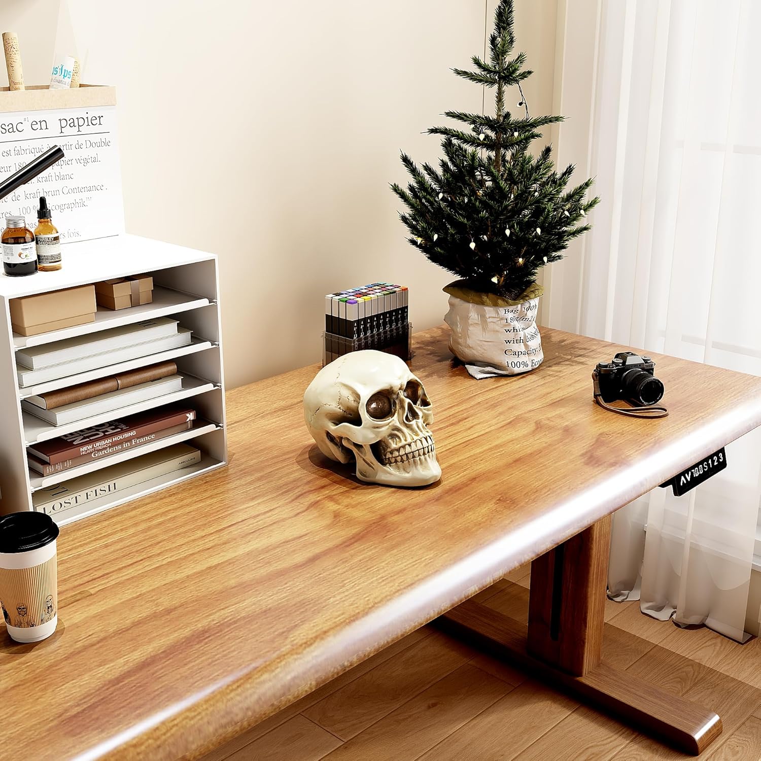 READAEER Resin Skull Statue for Home Decor