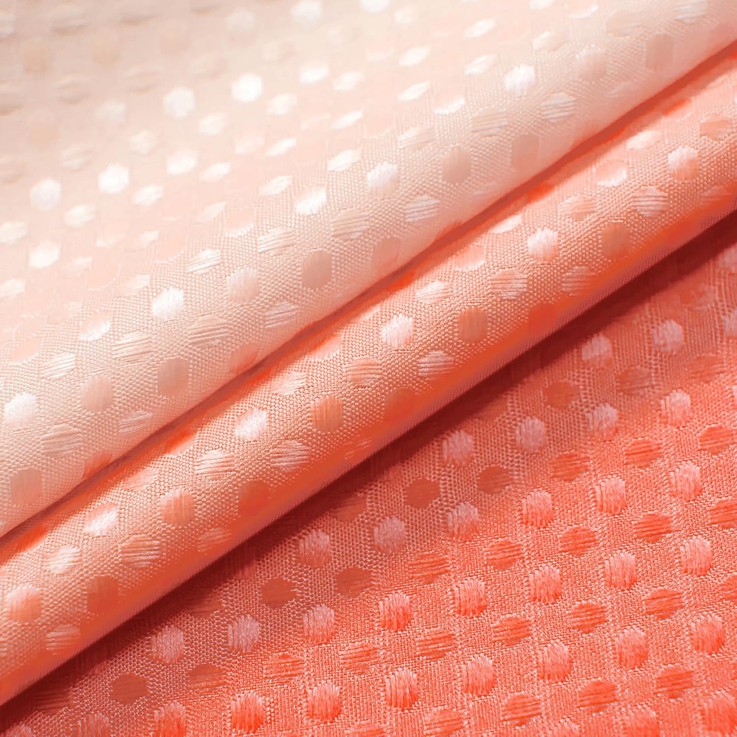 MrsNaturall Peach Ombre Shower Curtain Set 1