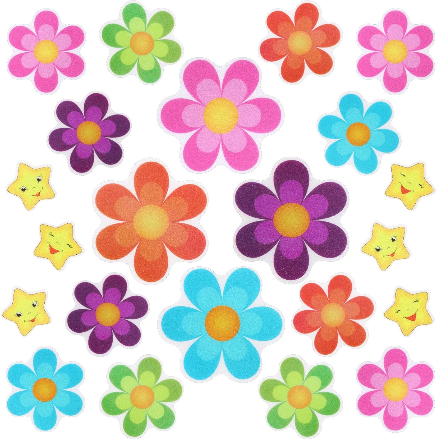 Photect 26 Piece Flower Non Slip Bath Sticker