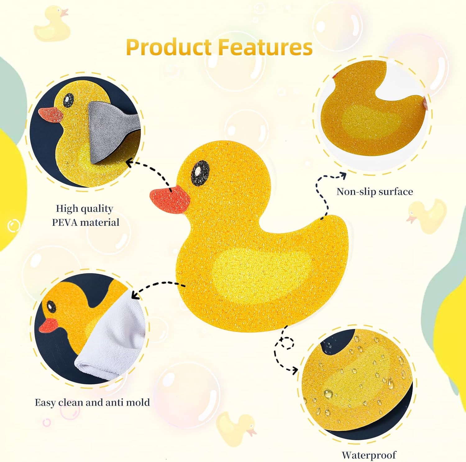 Nodirz 20 Non-Slip Bathtub Stickers for Kids and Elderly Safety
