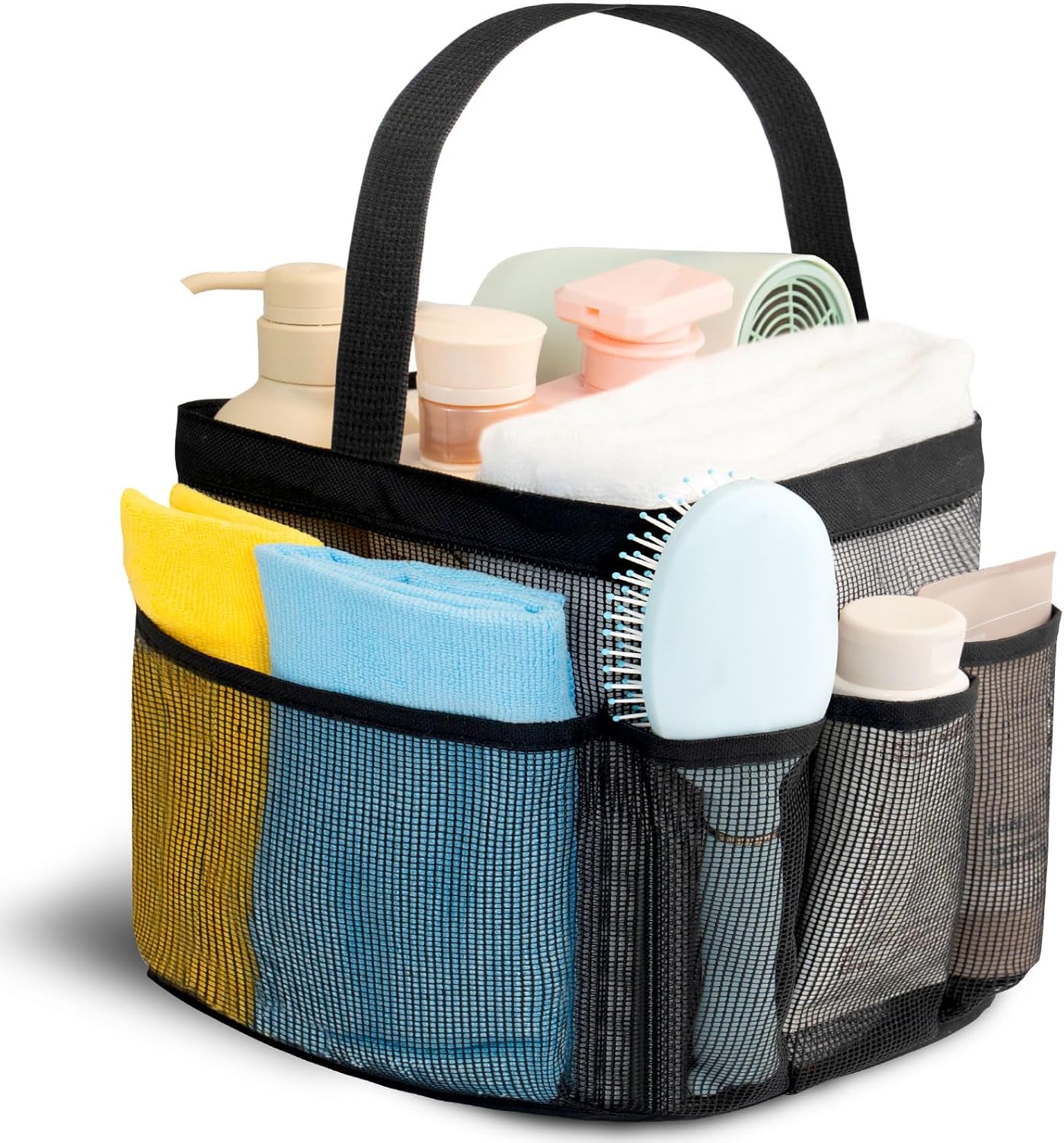 Asisnt Mesh Shower Caddy with 9 Pockets