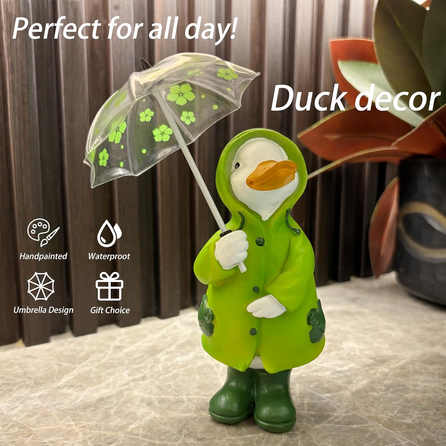 Etlemonde Duck Statue Resin Sculpture Home Decor