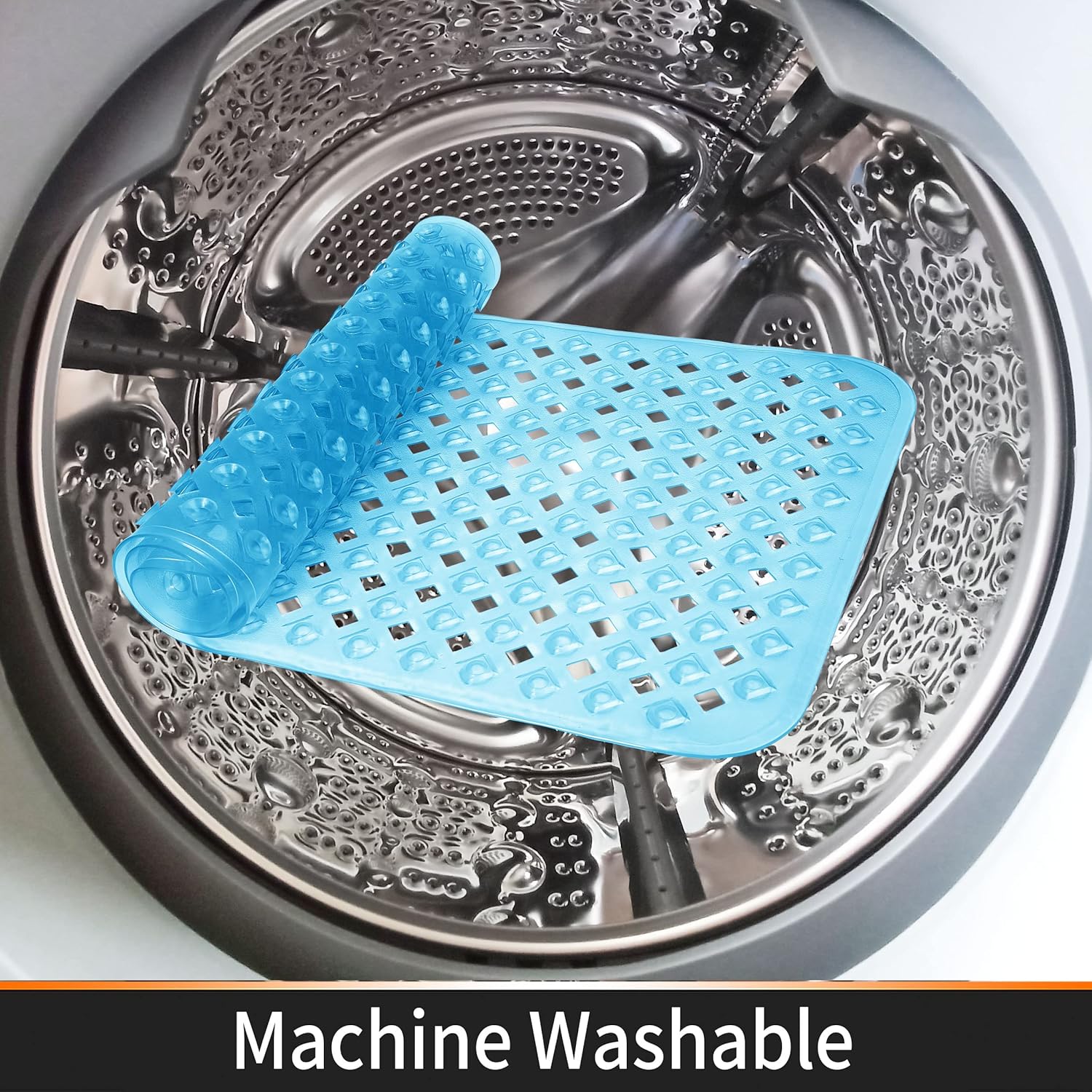 Yimobra Bathtub Mat Non Slip Clear Blue