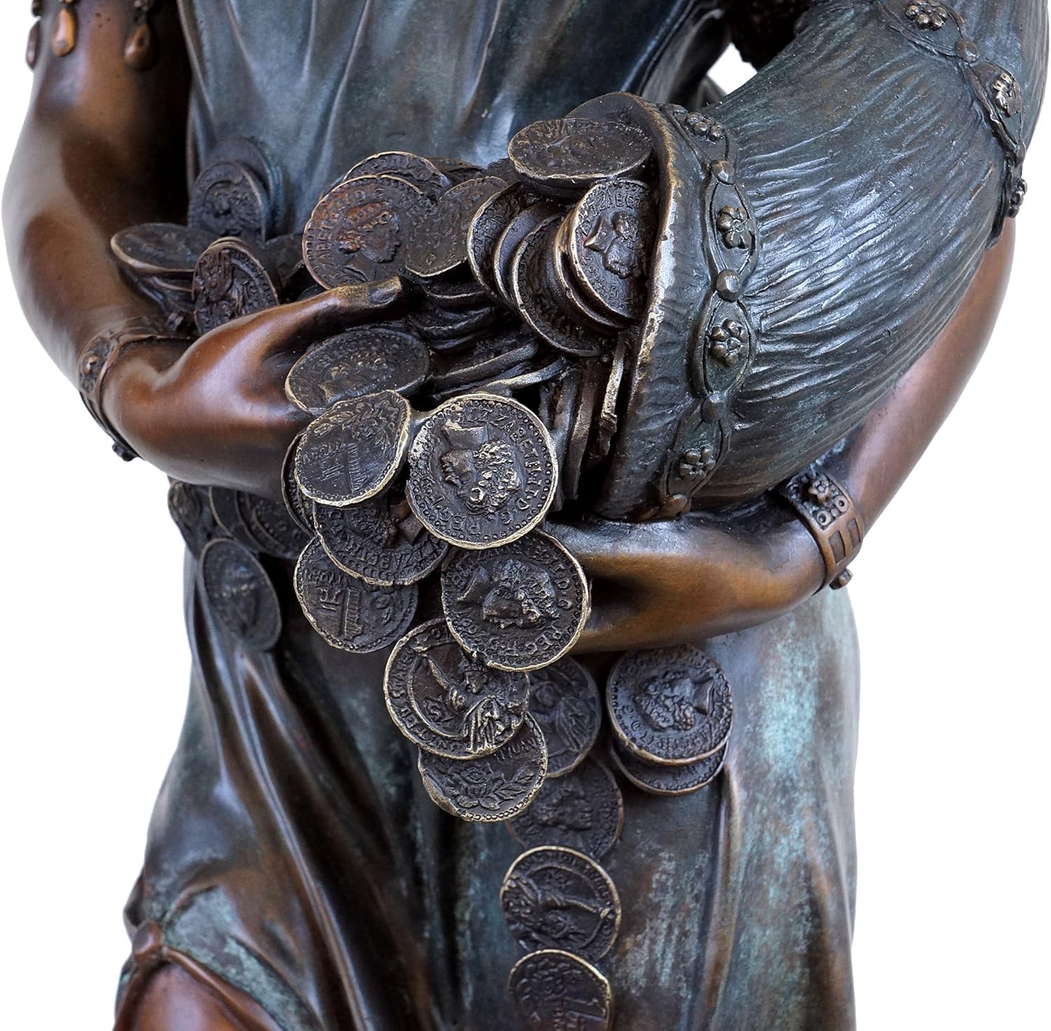 Kunst Ambiente Large Bronze Goddess of Luck Statue