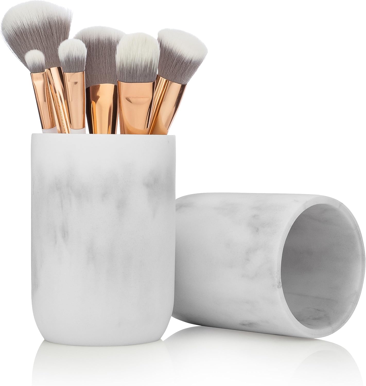 Essentra Home Blanc White Tumbler Bathroom Holder