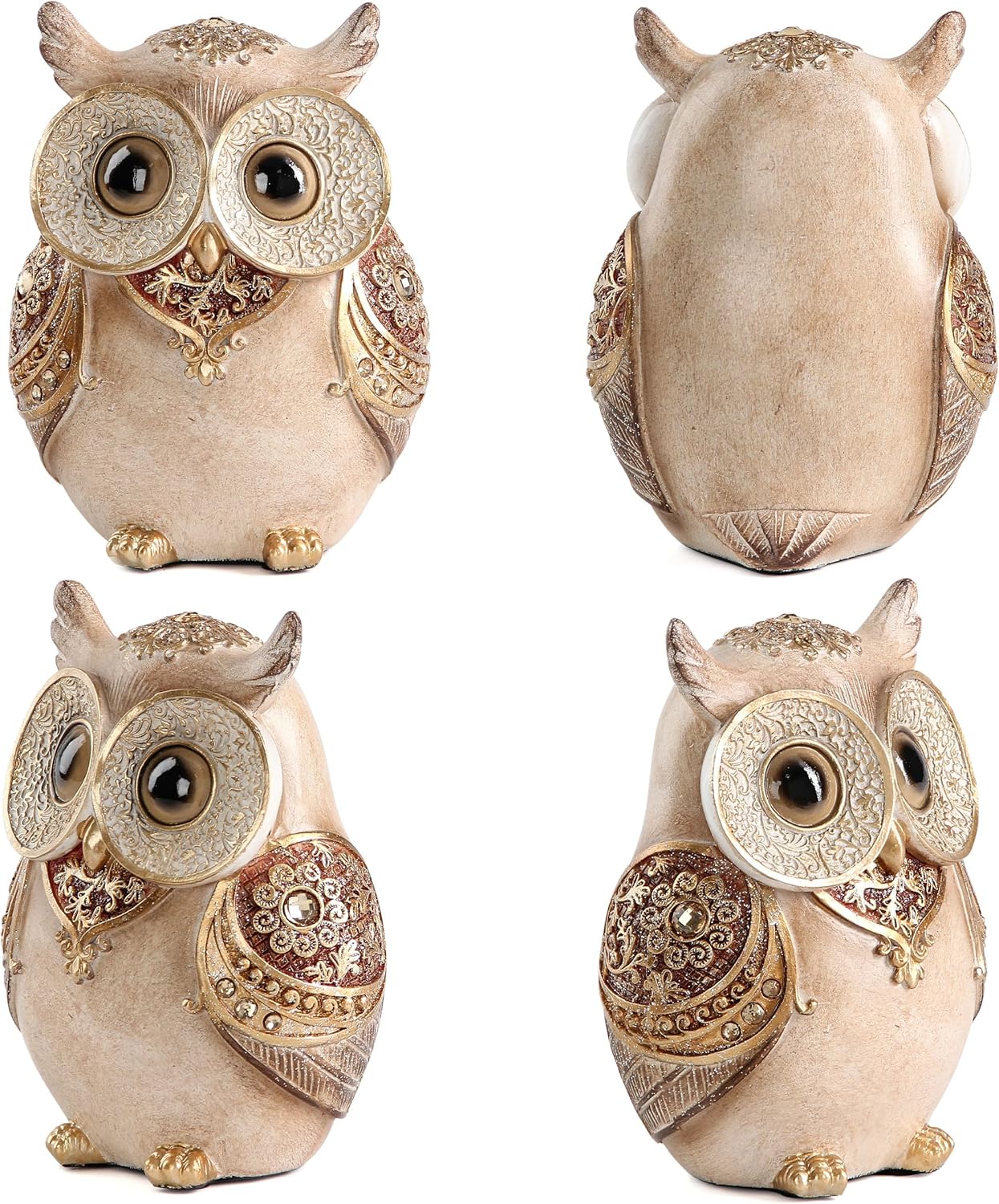 Smadeer Owl Statue Home Decor Sculpture