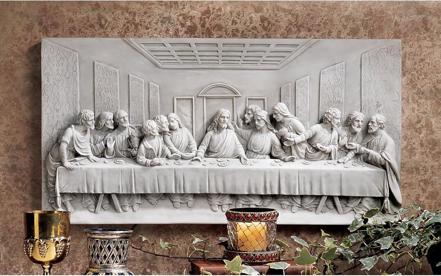 Design Toscano Last Supper Wall Sculpture 23 x 12