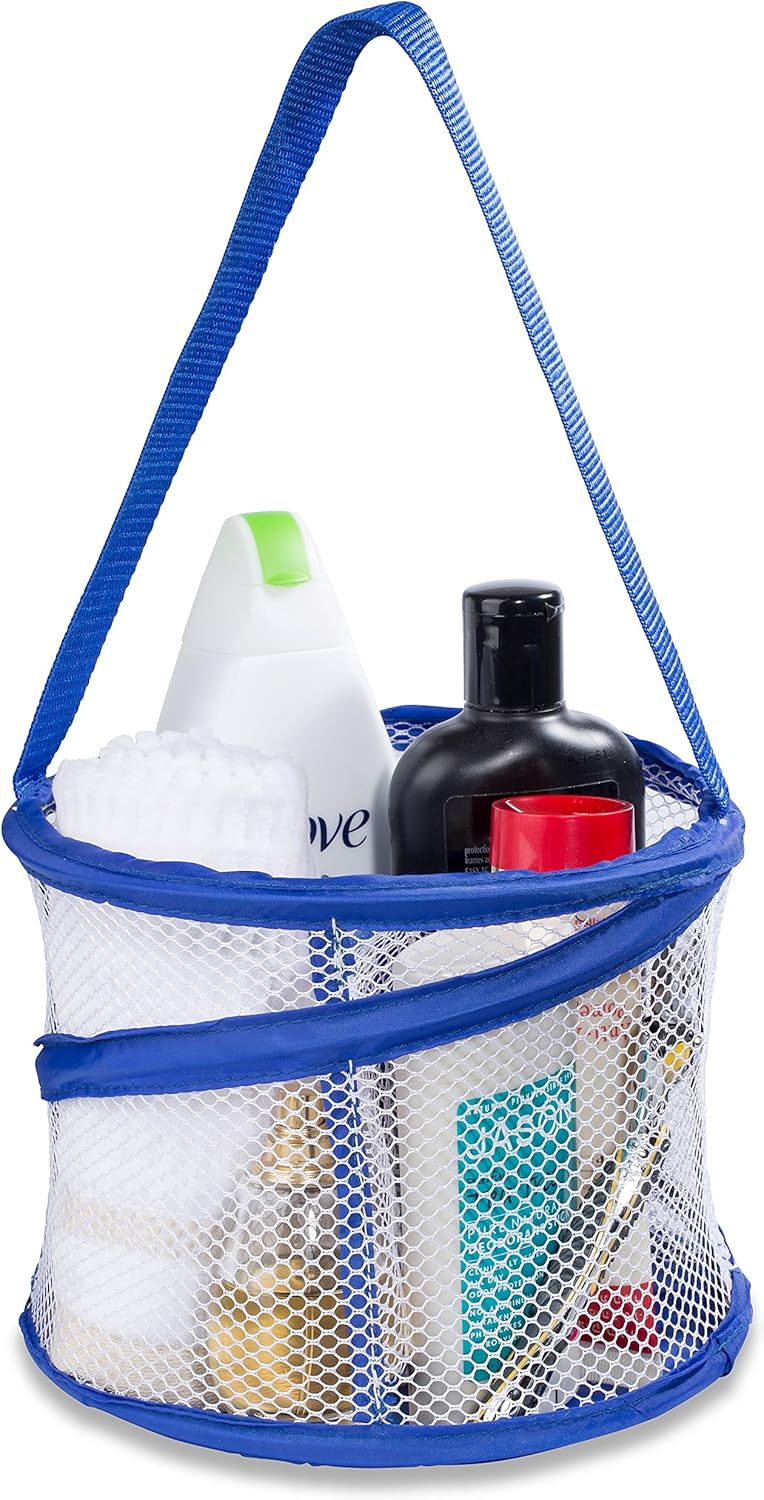 Handy Laundry Foldable Shower Caddy Blue