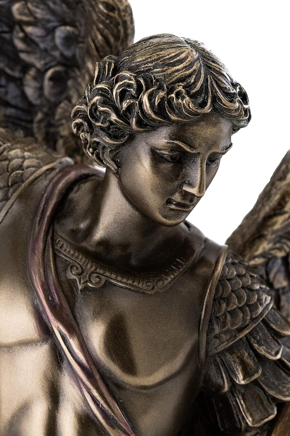 Top Collection Archangel St Michael Statue - 145 Inch Cold-Cast Bronze
