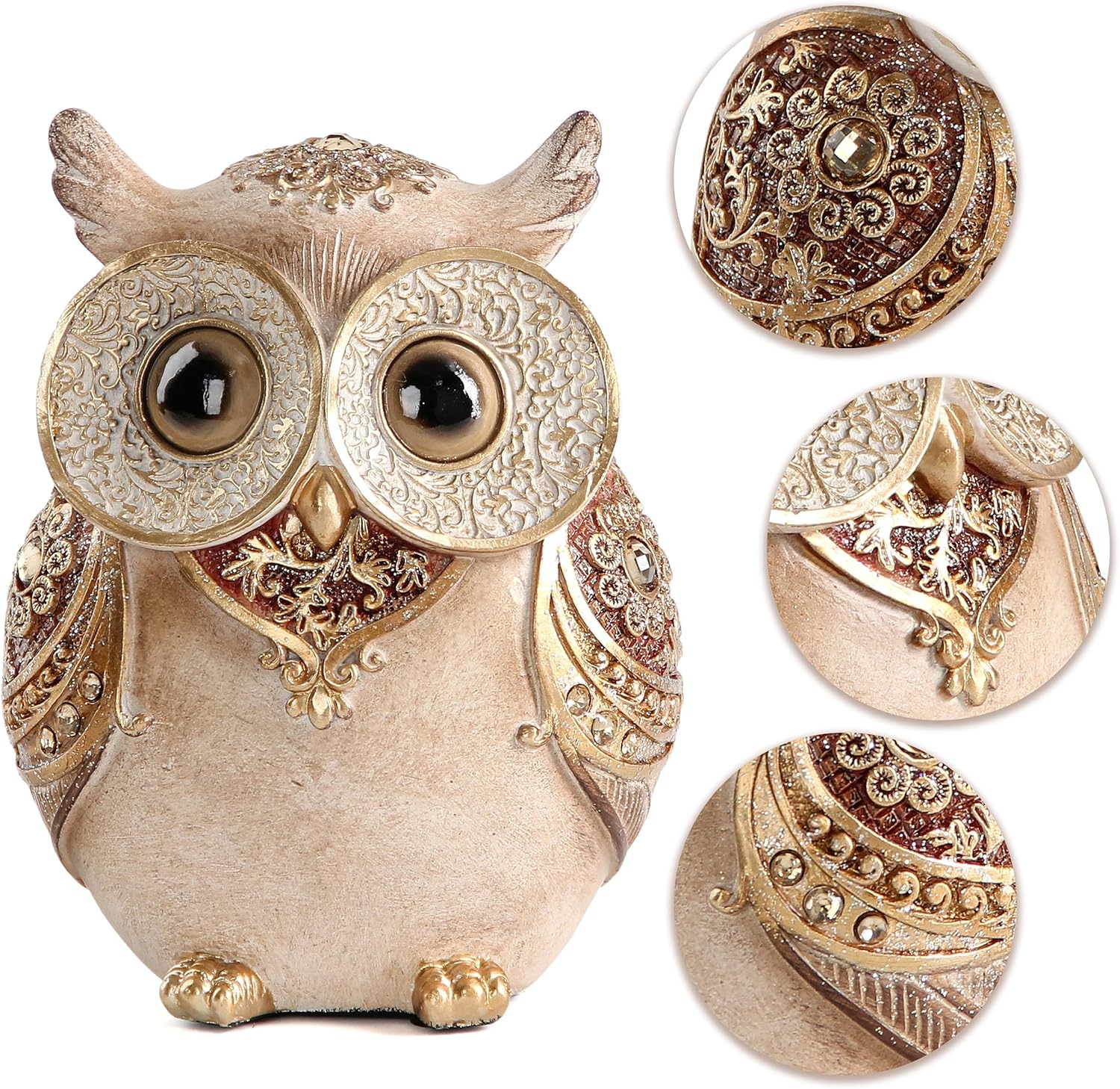 Smadeer Owl Statue Home Decor Sculpture
