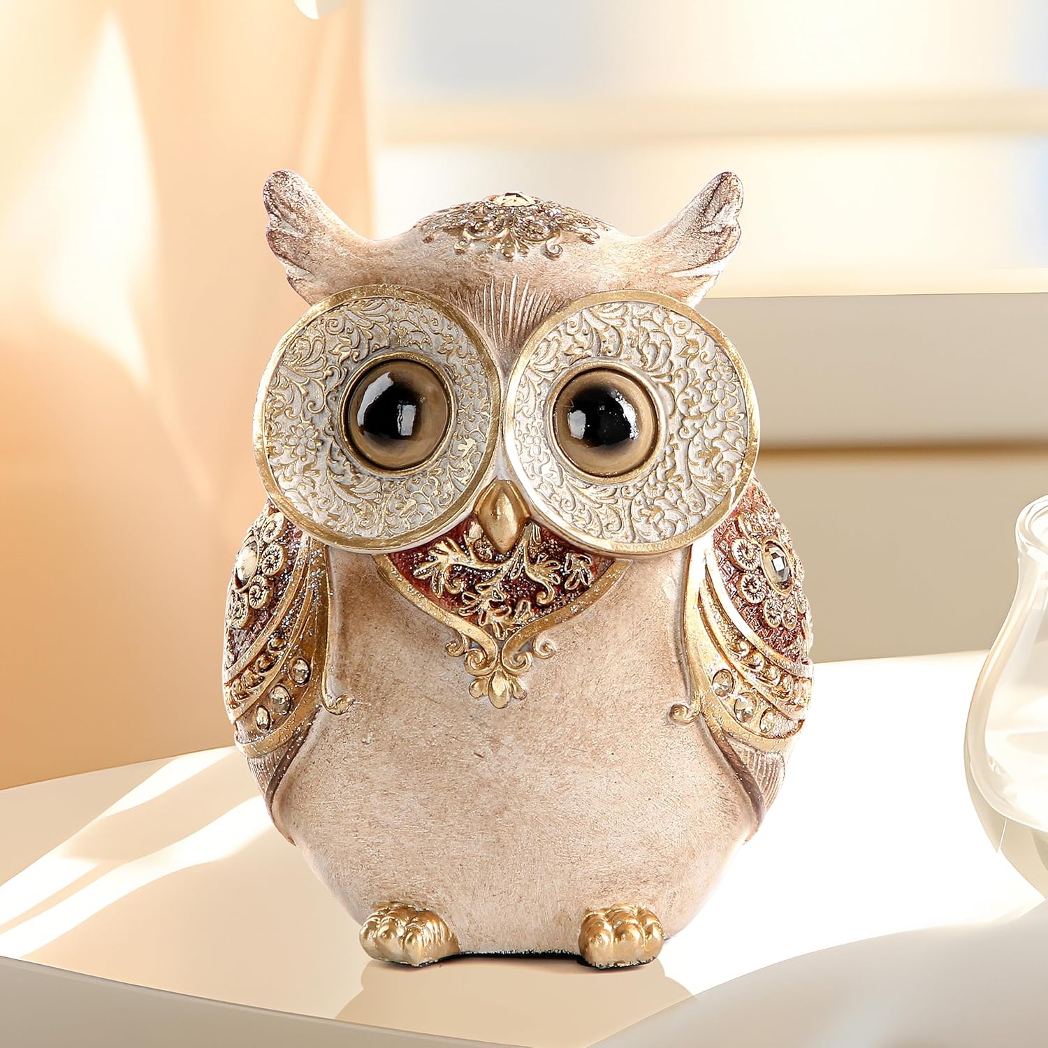 Smadeer Owl Statue Home Decor Sculpture