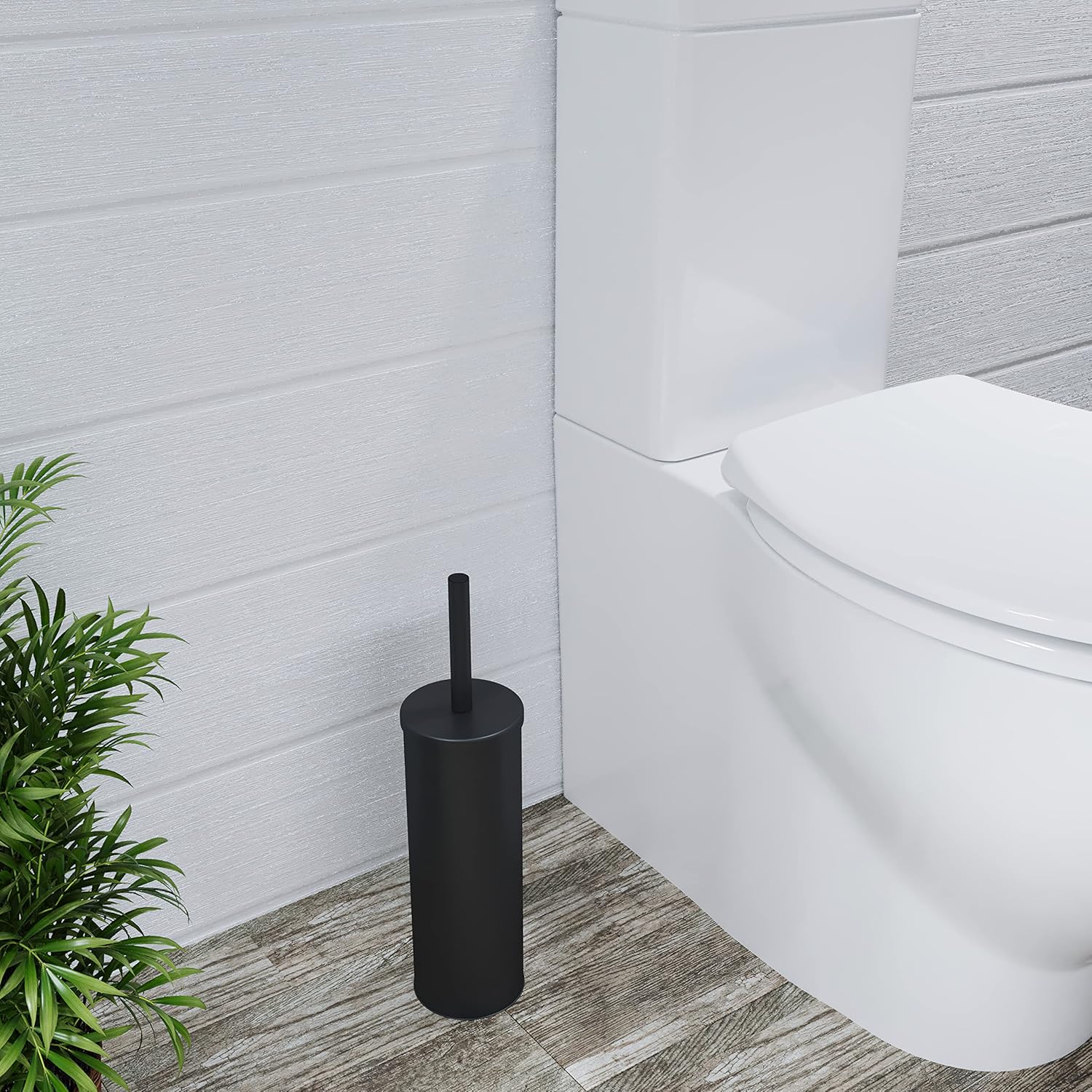 Croydex Toilet Brush with Matt Black Finish