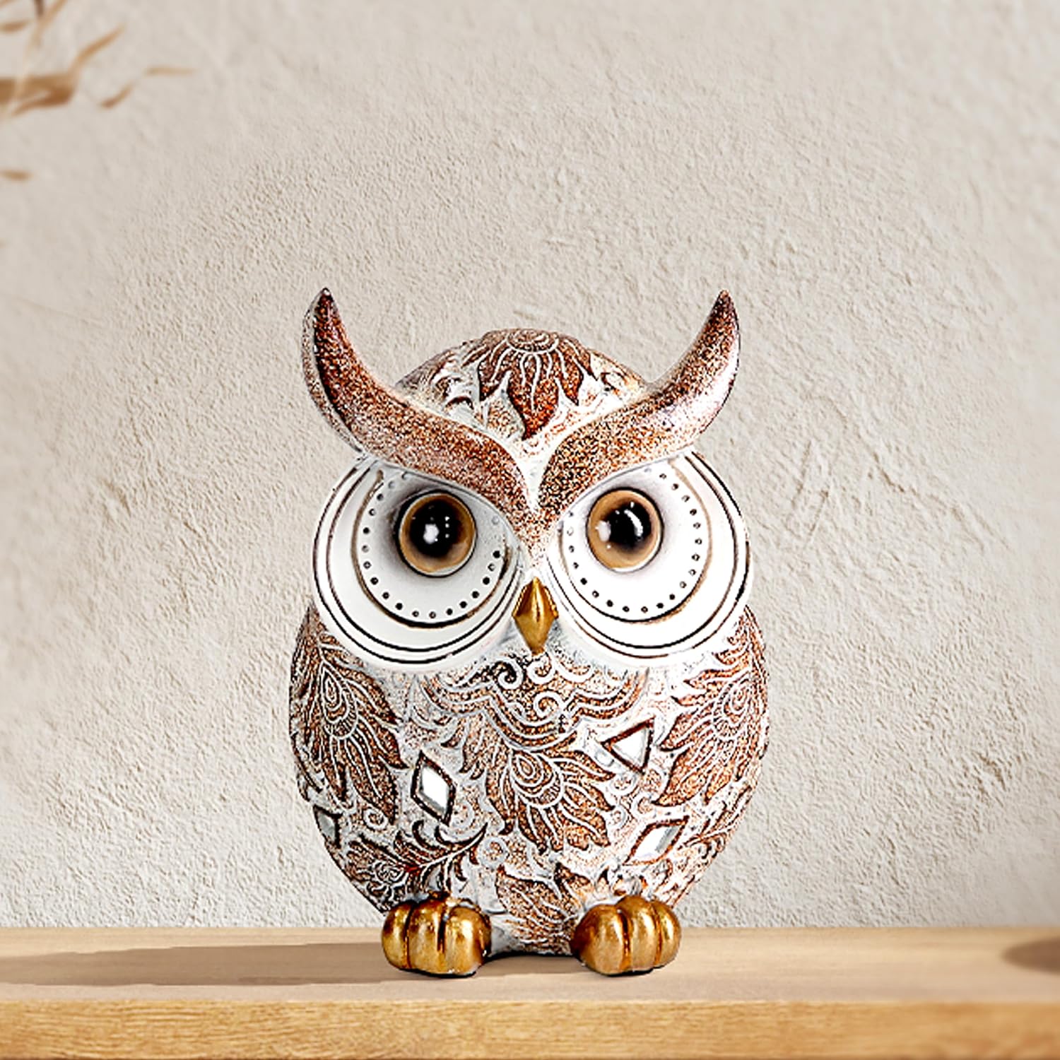 Smadeer Adorable Owl Statue for Home Decor