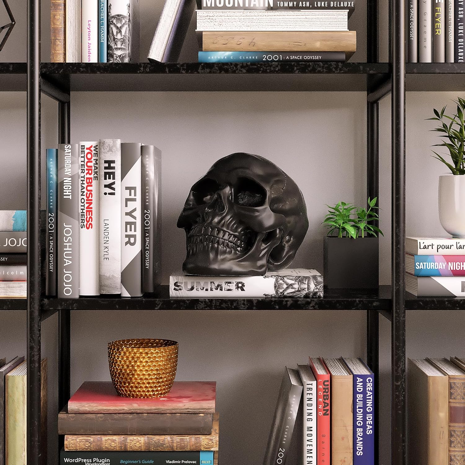 READAEER Resin Skull Statue for Home Decor 1