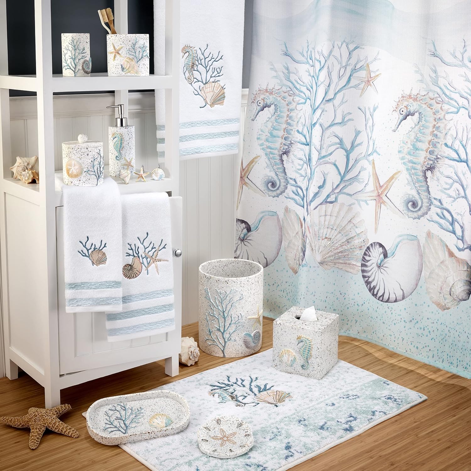 Avanti Linens Tumbler - Sea Inspired Coastal Terrazzo Design